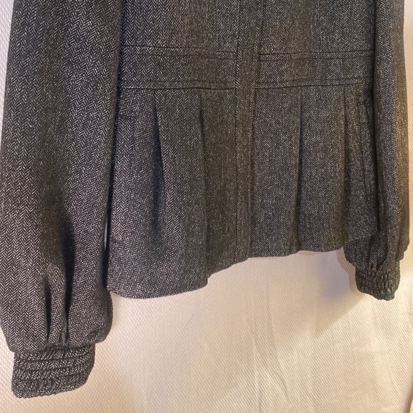 Beautiful jacket with metallic herringbone design - Sz 12 - Picture 4 of 8